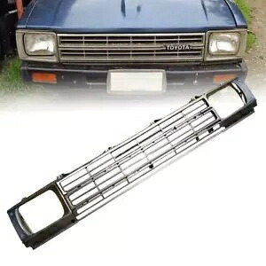 フロントグリル グレークローム トヨタ ハイラックス RN40 LN40 ピックアップ UTE 1979-1983用 FRONT GRILLE GREY CHROME FOR TOYOTA HILUX RN40 LN40 PICKUP UTE 1979-1983 【並行輸入品】