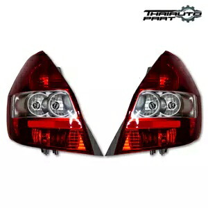 ホンダジャズフィット GD1 GD3 GE3 フェイスリフト前 03-06 ペア LR テールランプリアライト For Honda Jazz Fit GD1 GD3 GE3 Pre-Facelift 03-06 Pair LR Tail Lamp Rear Light 【並行輸入品】