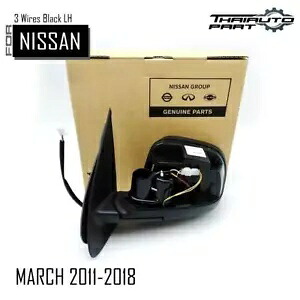 日産マーチ マイクラ 2011-2018 LH 純正サイドウイングミラー電動 5 ワイヤー For Nissan March Micra 2011-2018 LH GENUINE Side Wing Mirror Electric 5 Wires 【並行輸入品】