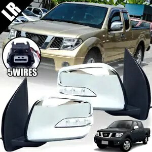 日産ナバラ フロンティア D40 2007-2012 ペア LR サイドウイングミラークローム 5 ワイヤー FOR NISSAN NAVARA FRONTIER D40 2007-2012 PAIR LR SIDE WING MIRROR CHROME 5 WIRES 【並行輸入品】 65,340円