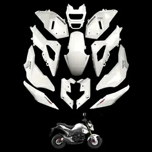 ホンダ Grom MSX SF 125 2016-2020 ホワイトフルプラスチックパネルボディキット 12 個 For Honda Grom Msx SF 125 2016-2020 White Full Plastic Panel Body Kit 12 PCS 【並行輸入品】