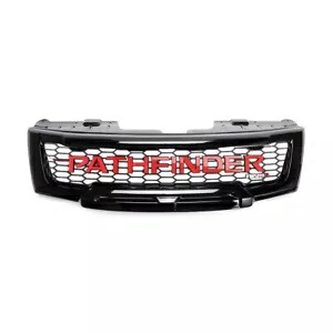 グリル グロスブラック レッドロゴ アンバー LED フィット 日産 パスファインダー 2009-12 R51 フェイスリフト GRILLE GLOSS BLACK RED LOGO AMBER LED FIT NISSAN PATHFINDER 2009-12 R51 FACELIFT 【並行輸入品】