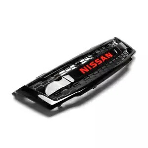 日産パスファインダーフェイスリフト 2009-2012 グロスブラック LED レッドロゴフロントグリル For Nissan Pathfinder Facelift 2009-2012 Gloss Black LED Red Logo Front Grille 【並行輸入品】
