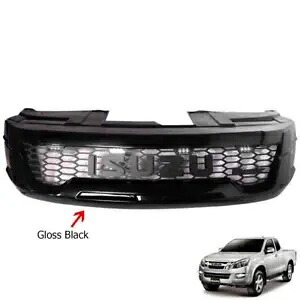 フィットいすゞ D-MAX DMAX TFR ピックアップ 2012-2015 フロントブラックグリルグリルホワイト LED FIT ISUZU D-MAX DMAX TFR PICKUP 2012-2015 FRONT BLACK GRILL GRILLE WHITE LED 【並行輸入品】|カスタムパーツ WORLD倉庫