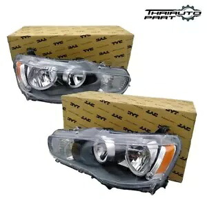 LR ヘッドライトフロントランプ電球なしクリアレンズ三菱ランサー EX 2008-2015 LR Headlight Front Lamp W/O Bulb Clear Lens For Mitsubishi Lancer EX 2008-2015 【並行輸入品】