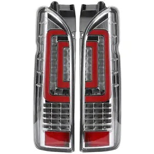 トヨタハイエースコミューター 2005-2018 テールランプリアライトクリアレンズ LED ペア LR FOR TOYOTA HIACE COMMUTER 2005-2018 TAIL LAMP REAR LIGHT CLEAR LENS LED PAIR LR 【並行輸入品】
