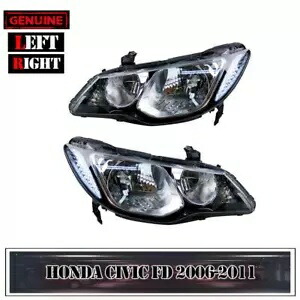 純正ヘッドライトフロントランプ RH LH ペアフィットホンダシビック FD 2006-2011 セダン Genuine Head Light Front Lamp RH LH Pair Fit Honda Civic FD 2006-2011 Sedan 【並行輸入品】