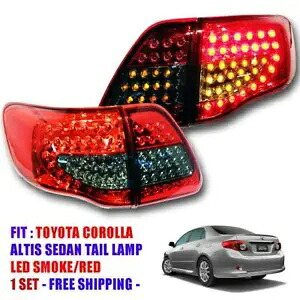 トヨタカローラ GEN3 アルティスアンゾ 2008 09 10 2011 スモークテールランプ LED リアランプ FOR TOYOTA COROLLA GEN3 ALTIS ANZO 2008 09 10 2011 SMOKE TAIL LAMP LED REAR LAMP 【並行輸入品】