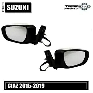 スズキ Ciaz セダン 2015-2018 LR ペア純正サイドウイングドアミラー電動 For Suzuki Ciaz Sedan 2015-2018 LR Pair GENUINE Side Wing Door Mirror Electric 【並行輸入品】｜カスタムパーツ WORLD倉庫