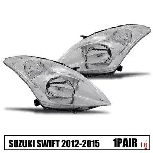 ヘッドランプフロントライト左 + 右フィットスズキスイフトハッチバック 2012-2015 GLS Head Lamp Front Light Left + Right Fit Suzuki Swift Hatchback 2012-2015 GLS 【並行輸入品】