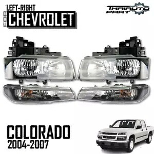 シボレーコロラドホールデン 2004-11 LR セットヘッドランプフロントターンシグナルライト For Chevrolet Colorado Holden 2004-11 LR Set Head Lamp Front Turn Signal Light 【並行輸入品】