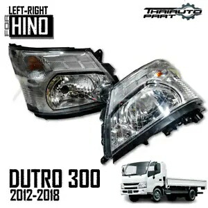 ヘッドランプ フロント ライト 右 + 左 適合日野デュトロ 300 シリーズ 2012-2018 Head Lamp Front Light Right + Left Fit Hino Dutro 300 Series 2012-2018 【並行輸入品】｜カスタムパーツ WORLD倉庫