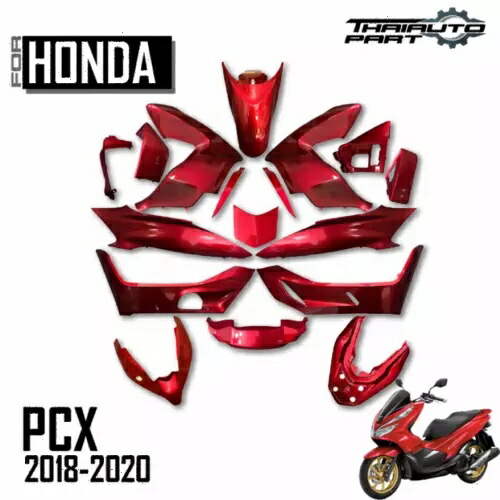 ホンダ PCX 2018 2019 2020 マットレッドフルボディキット新品高品質 HONDA PCX 2018 2019 2020 MATT RED FULL BODY KIT BRAND NEW HIGH QUALITY 【並行輸入品】
