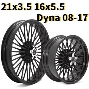 21x3.5 16x5.5 ファットスポークホイールリム ハーレーダイナストリートボブ 08-17 ローライダー用 21x3.5 16x5.5 Fat Spoke Wheels Rims for Harley Dyna Street Bob 08-17 Low Rider 【並行輸入品】|カスタムパーツ WORLD倉庫