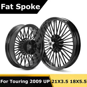 21X3.5 18X5.5 ファット スポーク ホイール クッシュ ハーレー ツーリング ストリート グライド FLTRX 09-24用 21X3.5 18X5.5 Fat Spoke Wheels Cush for Harley Touring Street Glide FLTRX 09-24 【並行輸入品】