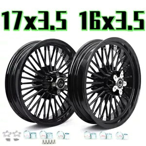 17x3.5 16x3.5 ファットスポークホイールリム ハーレーツーリングバガー FLHR FLHX 00-07用 17x3.5 16x3.5 Fat Spoke Wheels Rims for Harley Touring Baggers FLHR FLHX 00-07 【並行輸入品】|カスタムパーツ WORLD倉庫