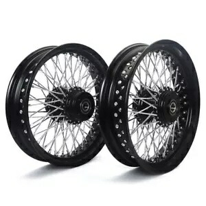 16x3.5 スポークホイール リム ハブ 72 スポーク ハーレー ソフテイル ヘリテージ ファットボーイ FXST 用 16x3.5 Spoked Wheels Rims Hubs 72 Spokes for Harley Softail Heritage Fatboy FXST 【並行輸入品】