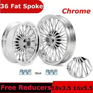 18x3.5 16x5.5 ファットスポークホイールリム ハーレーダイナ ファットボブ ソフテイル デュース ファットボーイ用 18x3.5 16x5.5 Fat Spoke Wheels Rims for Harley Dyna Fat Bob Softail Deuce Fatboy 【並行輸入品】