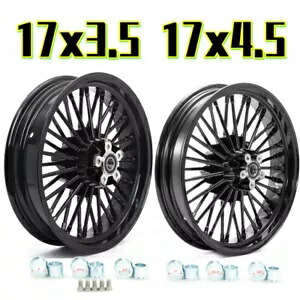 17X3.5 17X4.5 ファットスポークホイールリム ハーレーツーリングバガー 00-07 FLHR FLHT用 17X3.5 17X4.5 Fat Spoke Wheels Rims for Harley Touring Bagger 00-07 FLHR FLHT 【並行輸入品】