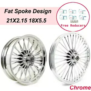 ファット スポーク ホイール リム 21x2.15 18x5.5 ハーレー ダイナ ストリート ボブ ロー ライダー FXDB 用 Fat Spoke Wheels Rims 21x2.15 18x5.5 for Harley Dyna Street Bob Low Rider FXDB 【並行輸入品】