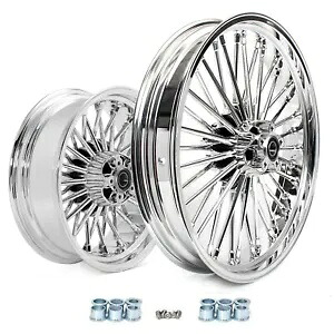 21x3.5 16x5.5 ファットスポークホイールリム ハーレーソフテイルヘリテージカスタム FLST FXST用 21x3.5 16x5.5 Fat Spoke Wheels Rims for Harley Softail Heritage Custom FLST FXST 【並行輸入品】