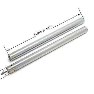 クローム 49mm 25.5インチ フォークチューブ ハーレーダイナ FXD ストリートボブ スーパー グライド カスタム用 Chrome 49mm 25.5in Fork Tubes For Harley Dyna FXD Street Bob Super Glide Custom 【並行輸入品】｜カスタムパーツ WORLD倉庫