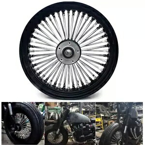 16インチx3.5インチ 48ファットキングスポークフロントホイールリム ハーレーダイナソフテイルシングルディスク用 16"x3.5" 48 Fat King Spoke Front Wheel Rim for Harley Dyna Softail Single Disc 【並行輸入品】｜カスタムパーツ WORLD倉庫