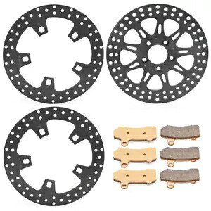 フロントリア 11.8 インチ ブレーキローターパッド 14-23 Road King Road Glide Electra Glide 用 Front Rear 11.8" Brake Rotors Pads for 14-23 Road King Road Glide Electra Glide 【並行輸入品】｜カスタムパーツ WORLD倉庫