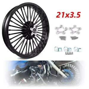 21インチ 3.5インチ ファットスポークフロントホイール ハーレーツーリングストリートエレクトラグライド FLHTCU用 21" 3.5" Fat Spoke Front Wheel for Harley Touring Street Electra Glide FLHTCU 【並行輸入品】｜カスタムパーツ WORLD倉庫