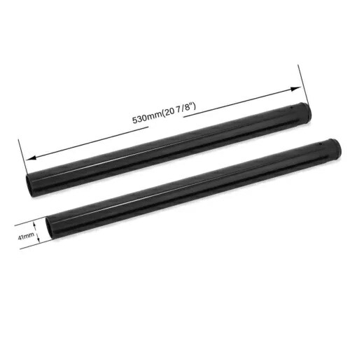 クロームブラック 41mm フォークチューブ 20-7/8インチ ハーレーツーリングロード ストリートグライド 86-13用 Chrome Black 41mm Fork Tubes 20-7/8in for Harley Touring Road Street Glide 86-13 【並行輸入品】