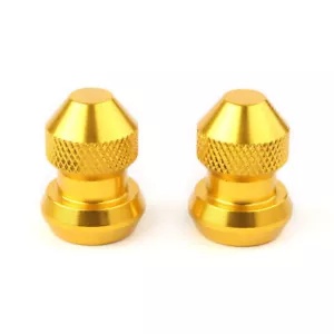 ユニバーサル タイヤ エア バルブ キャップ ベース キャップ 車 オートバイ オートバイ ゴールド- Universal Tire Air Valve Caps Base Cap for Car Motorcycle Motorcycle Gold- 【並行輸入品】｜カスタムパーツ WORLD倉庫