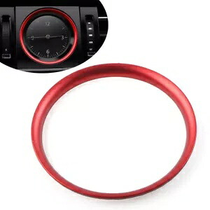 インテリアセンターコンソール時計フレームリングトリム VW パサート B8 2016-2019 レッド- Interior center console watch frame ring trim for VW Passat B8 2016-2019 red- 【並行輸入品】|カスタムパーツ WORLD倉庫
