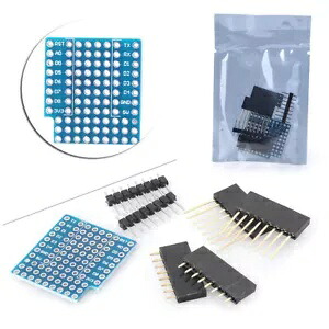 ProtoBoard ブレッドボード シールド WeMos D1 Mini 両面モジュール コンポーネント用- ProtoBoard Breadboard Shield for WeMos D1 Mini Dual Sided Module Component- 【並行輸入品】|カスタムパーツ WORLD倉庫
