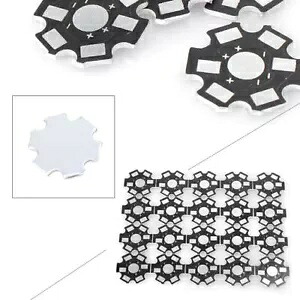 20 個 20MM 1W 3W 5W ハイパワー LED ユニバーサル アルミニウム ベースプレート ヒートシンク- 20Pcs 20MM 1W 3W 5W High Power LED Universal Aluminum Baseplate Heatsink- 【並行輸入品】|カスタムパーツ WORLD倉庫