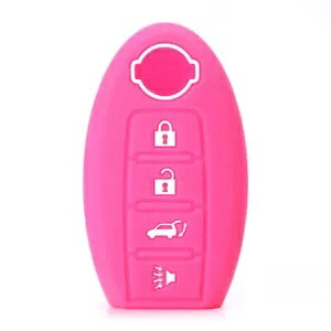 日産アルティマローズレッド 4 ボタンシリコンリモートキーカバー- For Nissan Altima Rose Red 4 Button Silicone Remote Key Cover- 【並行輸入品】|カスタムパーツ WORLD倉庫