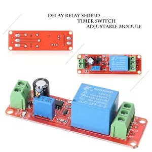 DC 12V 遅延リレー シールド NE555 タイマー スイッチ調整可能モジュール- DC 12V Delay Relay Shield NE555 Timer Switch Adjustable Module- 【並行輸入品】|カスタムパーツ WORLD倉庫