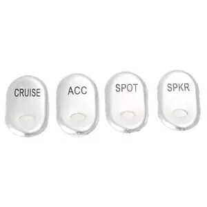 ハーレーエレクトラグライドロードグライド用ステンレススチールロッカーボードスイッチボタンカバー- Stainless Steel Rocker Board Switch Button Cover for Harley Electra Glide Road Glide- 【並行輸入品】｜カスタムパーツ WORLD倉庫