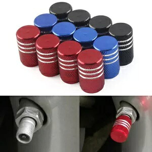 車のタイヤバルブシャフト、ローレットスタイルタイヤホイールエアバルブキャップ 4 個- Car Tire Valve Shaft, Knurling Style Tire Wheel Air Valve Cap of 4- 【並行輸入品】｜カスタムパーツ WORLD倉庫