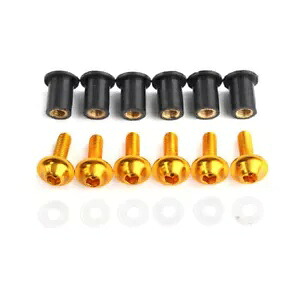 Honda CBR250 650 300 ゴールド用スプリッターフロントガラスネジ取り付け- Splitter Windscreen Screws Mounting for Honda CBR250 650 300 Gold- 【並行輸入品】|カスタムパーツ WORLD倉庫
