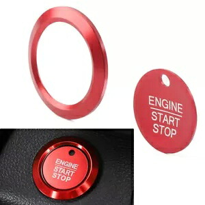 スタート ストップ スイッチ ボタン カバー パネル 2015-20 フォード F150 ラプター レッド用- Start Stop Switch Button Cover Panel for 2015-20 Ford F150 Raptor Red- 【並行輸入品】｜カスタムパーツ WORLD倉庫