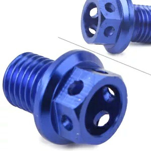 オイルドレンネジネジ M12xP1.5 ホンダ CRF/XR/Z50 CR80/125 XR100 ブルー- Oil drain screw screw M12xP1.5 for Honda CRF/XR/Z50 CR80/125 XR100 blue- 【並行輸入品】|カスタムパーツ WORLD倉庫