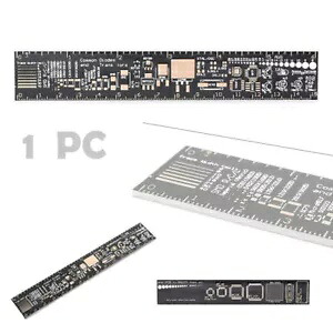 6"" 多機能 PCB 定規測定ツール抵抗コンデンサチップ IC- 6"" Multifunctional PCB Ruler Measuring Tool Resistance Capacitor Chip IC- 【並行輸入品】｜カスタムパーツ WORLD倉庫