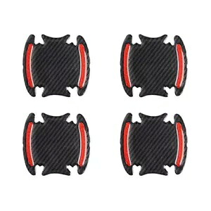 カーボンファイバー車のドアハンドル反射ステッカー傷防止ユニバーサル- Carbon Fiber Car Door Handle Reflective Sticker Scratch Protection Universal- 【並行輸入品】｜カスタムパーツ WORLD倉庫