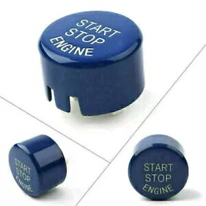 車のエンジンスタートストップボタンカバートリムブルー BMW 5 シリーズ G30 G シャーシ用- Cars Engine Start Stop Button Cover Trim Blue for BMW 5 Series G30 G Chassis- 【並行輸入品】|カスタムパーツ WORLD倉庫