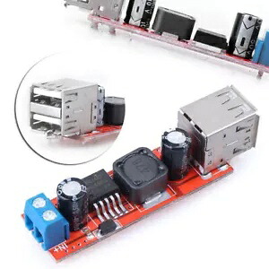 1 個 DC 9V/12V/24V/36V から 5V 3A デュアル USB 充電器ダウンコンバータモジュール- 1PCS DC 9V/12V/24V/36V to 5V 3A Dual USB Charger Down Converter Module- 【並行輸入品】｜カスタムパーツ WORLD倉庫