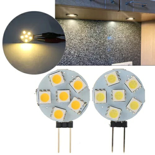 DC12V G4 超高輝度フラットライト 5050 SMD 6LED 180 度車の電球ランプ- DC12V G4 Super Bright Flat Light 5050 SMD 6LED 180 Degree Car Bulb Lamp- 【並行輸入品】
