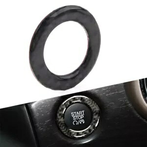 エンジンスタートストップボタンリングトリム ジープグランドチェロキー 2011-21 ブラック- Engine Start Stop Button Ring Trim for Jeep Grand Cherokee 2011-21 Black- 【並行輸入品】