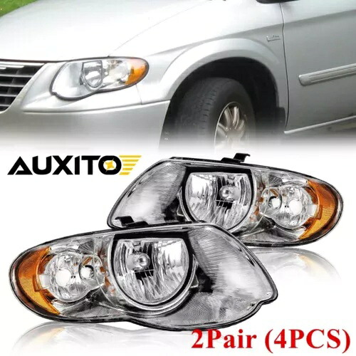 クライスラー タウン & カントリー 3.3L 3.8L 2005-2007 4x ヘッドライトアセンブリセット RH LH 用 For Chrysler Town & Country 3.3L 3.8L 2005-2007 4x Headlights Assembly Set RH LH 【並行輸入品】|カスタムパーツ WORLD倉庫