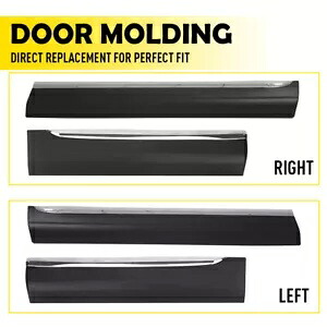 フロントリアドア下部モールディングトリムパネルフィット 11-13 トヨタハイランダー右左 Front Rear Door Lower Molding trim panel Fit 11-13 Toyota Highlander Right Left 【並行輸入品】