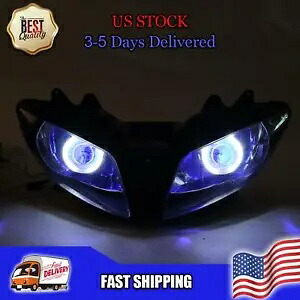 NT フロントヘッドライト HALO ブルーエンジェルアイ ヤマハ 2002-2003 YZF R1 q013 に適合 NT Front Headlight HALO Blue Angel Eye Fit for Yamaha 2002-2003 YZF R1 q013 【並行輸入品】｜カスタムパーツ WORLD倉庫 67,155円